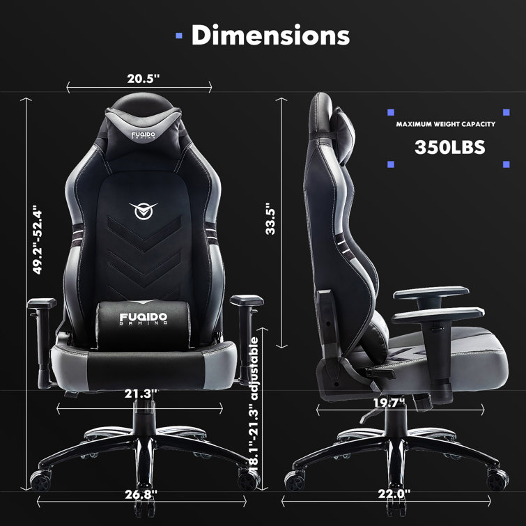 Big and Tall Ergonomic Gaming Chair 350lbs Racing Style Desk Office PC Chair